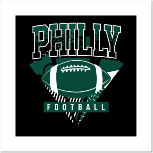 Philadelphia Football Retro Throwback Posters and Art